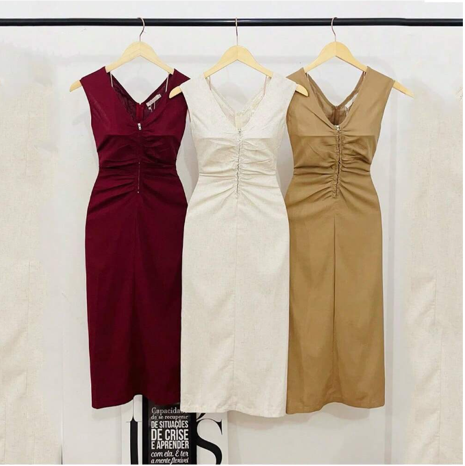 Vestido Feminina De Verão Slim-Fit 12-51