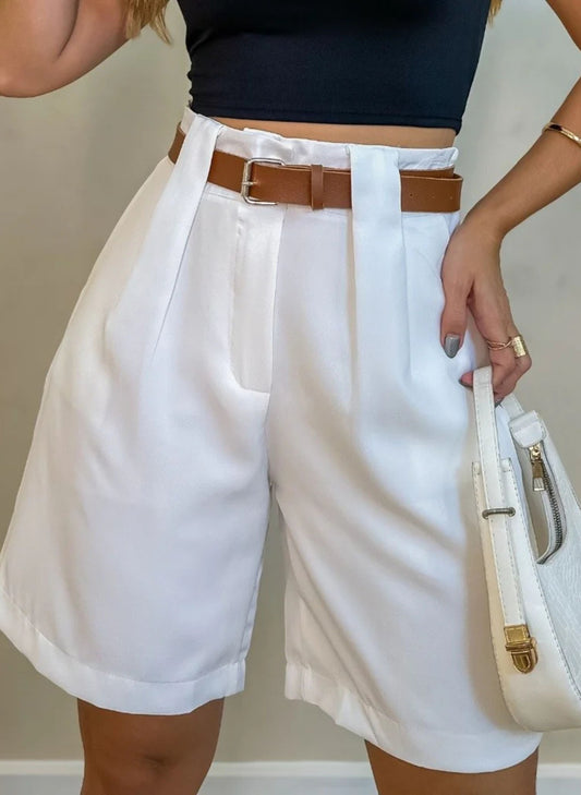 Bermuda Em Alfaiataria Com Bolsos Funcionais 00533
