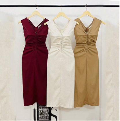 Vestido Feminina De Verão Slim-Fit 12-51