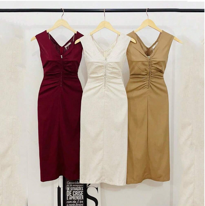 Vestido Feminina De Verão Slim-Fit 12-51